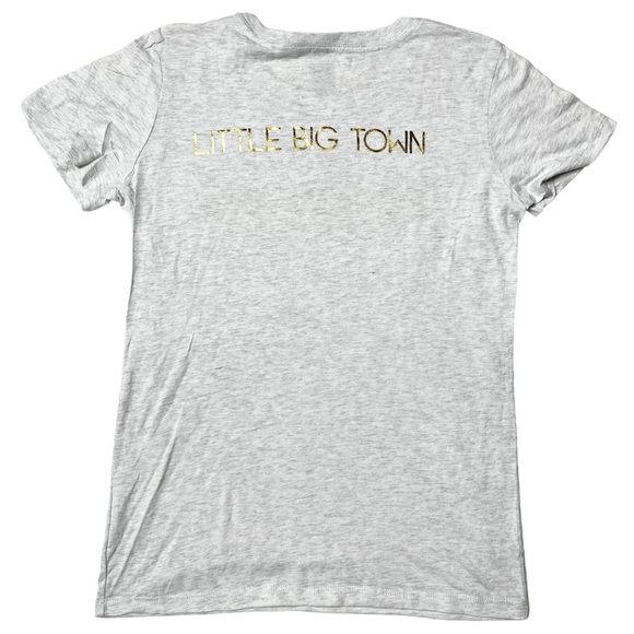 NWOT Little Big Town Tornado Gold Foil Graphic T-Shirt Women’s Sz L XL - Picture 2 of 9
